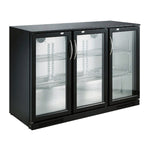 Arrière bar réfrigérée noir 3 portes — Combisteel 7455.1310