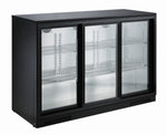 Arrière bar réfrigérée noir 3 portes coulisst — Combisteel 7455.1320