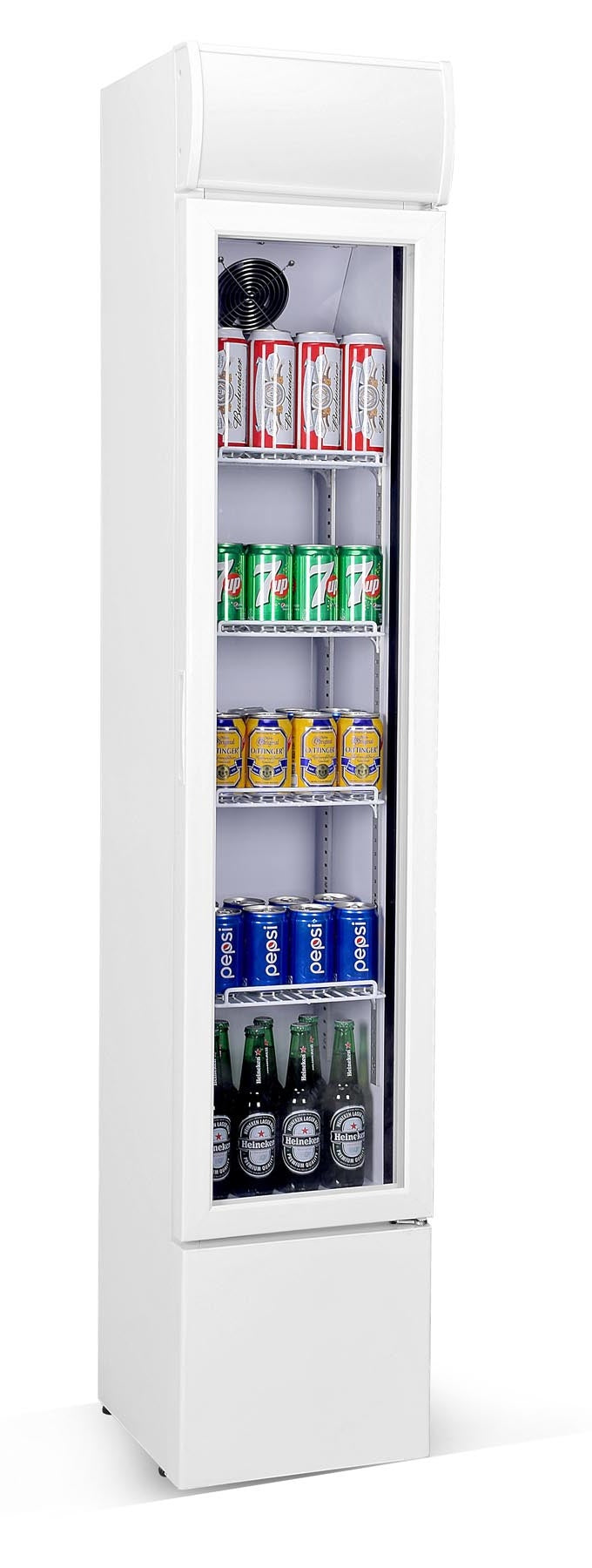 Réfrigérateur porte en verre étroit — Combisteel 7455.1385