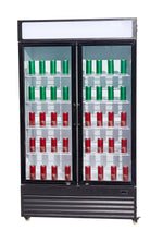 Réfrigérateur 2 portes en verre bez-750 gd — Combisteel 7455.1390