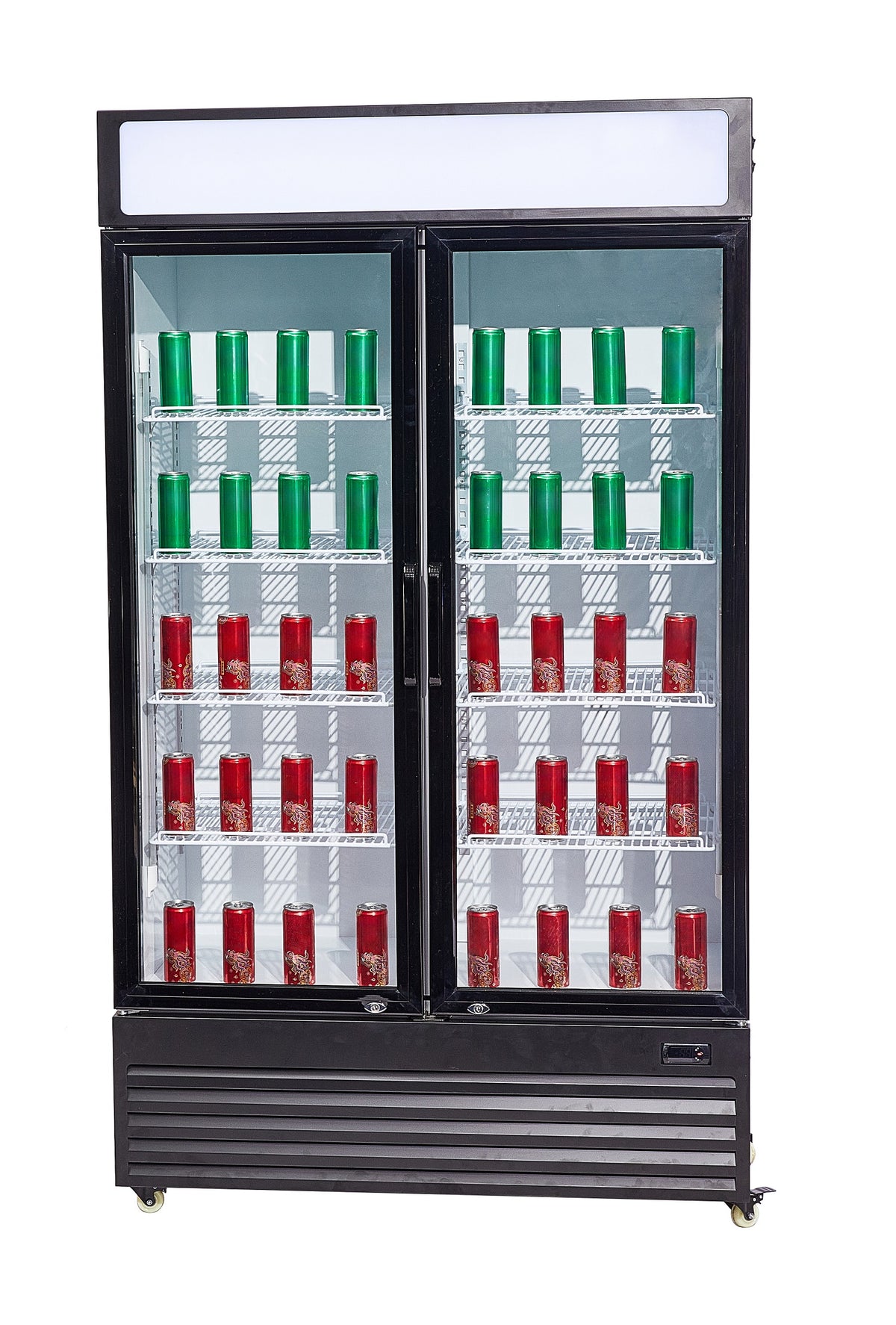 Réfrigérateur 2 portes en verre bez-750 gd — Combisteel 7455.1390