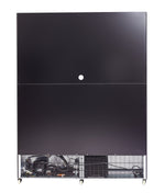 Réfrigérateur 3 portes en verre noir nap-1200 *transport sur demande* — Combisteel 7455.1920