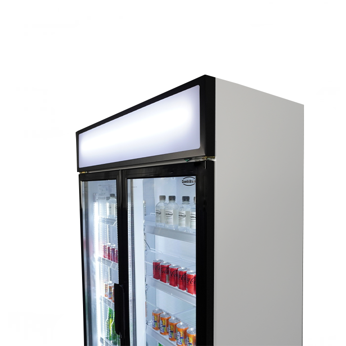 Réfrigérateur 2 portes en verre fcu-750 — Combisteel 7455.2105