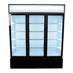 Réfrigérateur professionnel 3 portes en verre