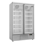 VRIEZER MET 2 ZWARTE GLAZEN DEUREN JDE-1000F BL 7455.2215 
