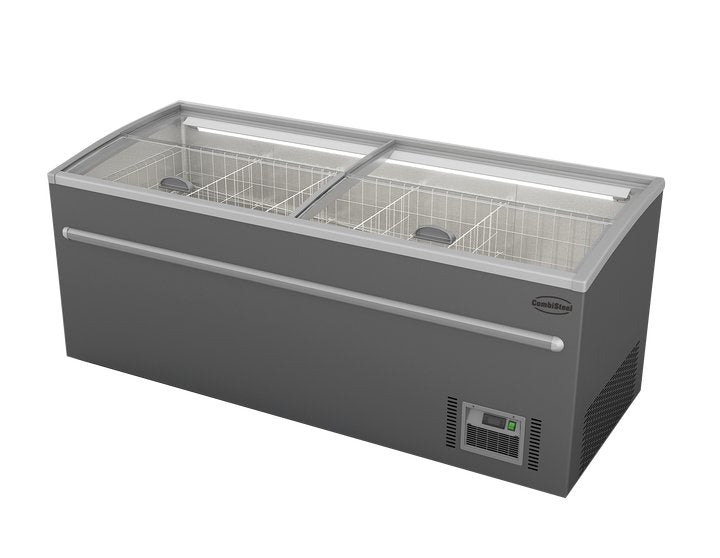 Congélateur bahut pour supermarché gris 2100 dégivrage automatique — Combisteel 7455.2670