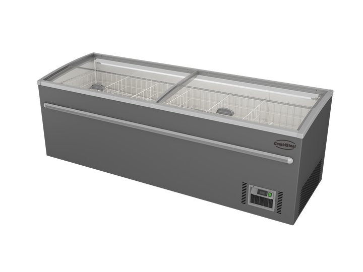 Congélateur bahut pour supermarché gris 2500 dégivrage automatique *transport sur demande* — Combisteel 7455.2675