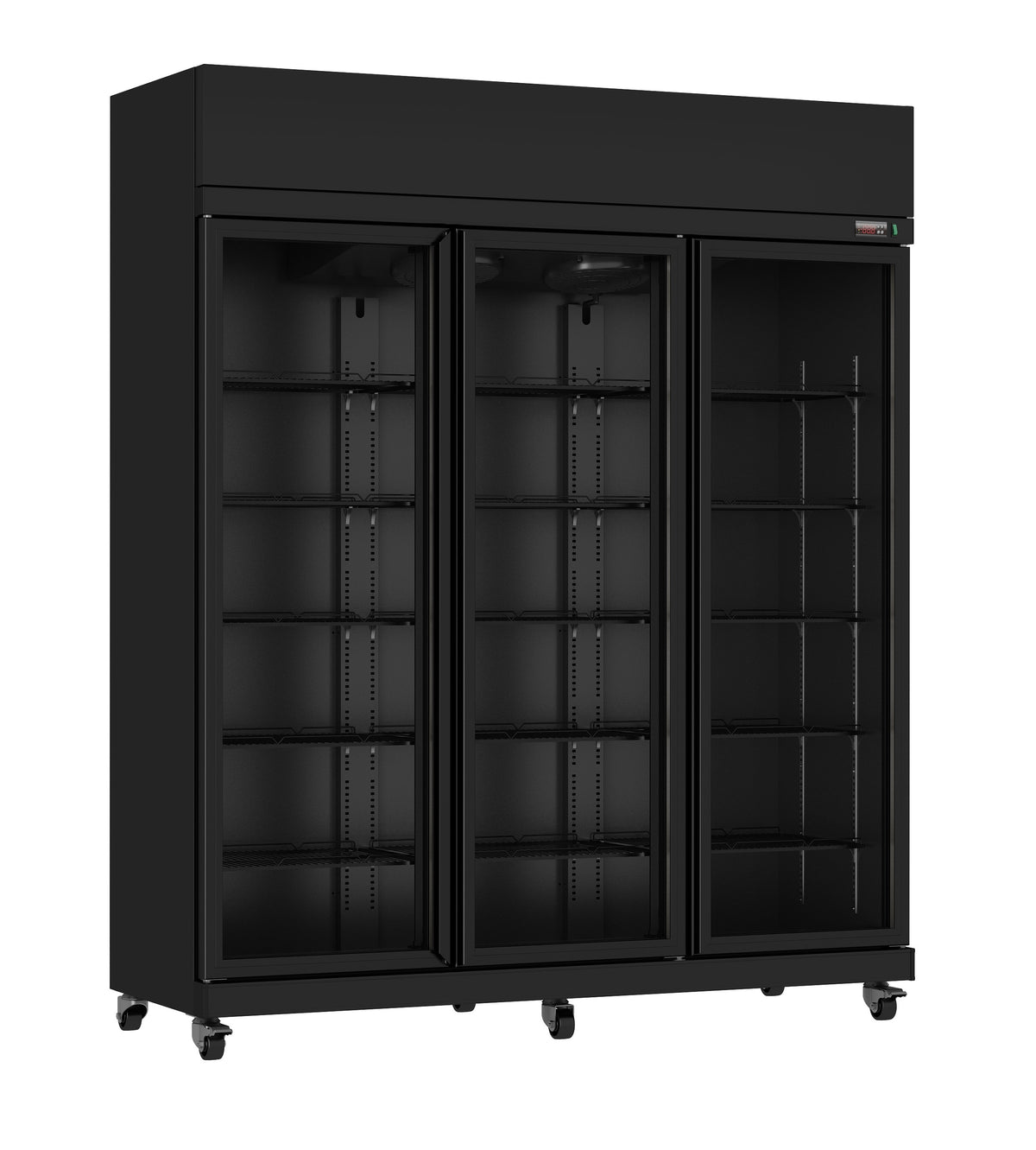 Réfrigérateur 3 portes en verre irm-1180r bl — Combisteel 7455.3155