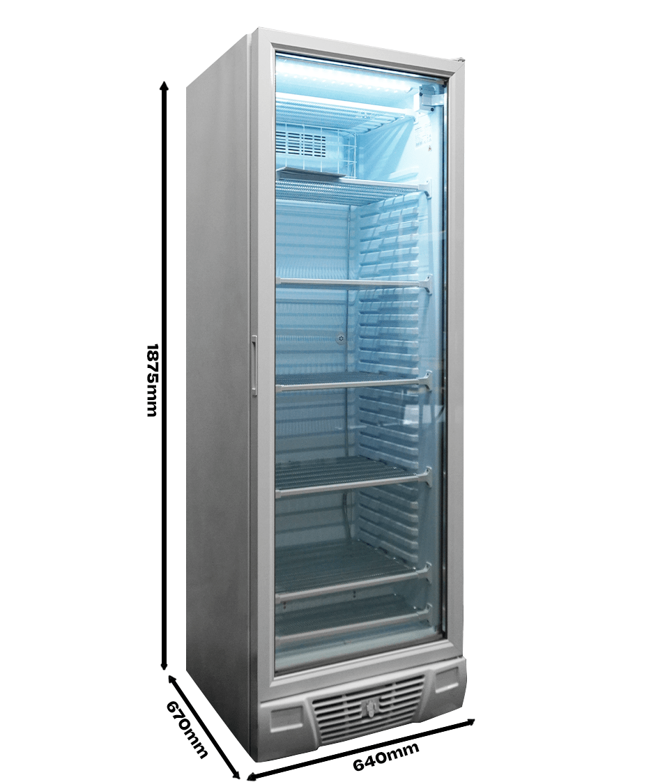Congélateur 1 porte en verre 382 L — Combisteel 7464.0062