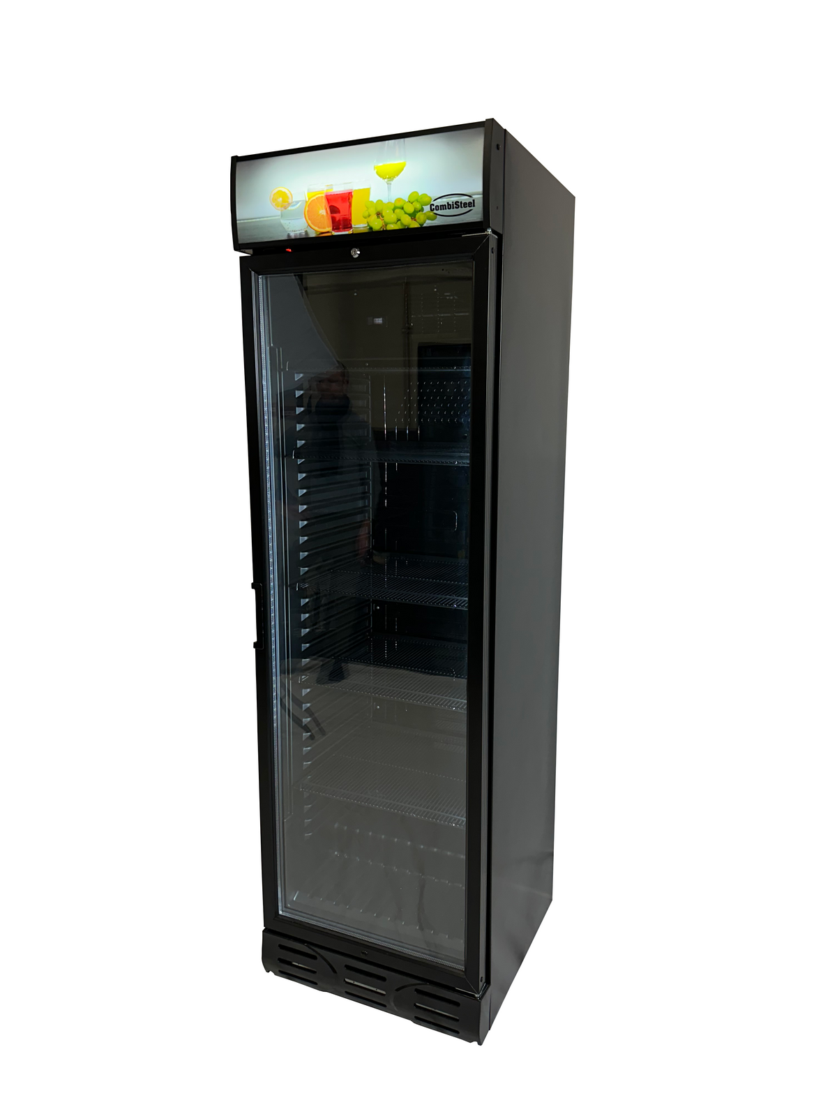 Réfrigérateur 1 porte en verre noir — Combisteel 7464.0090