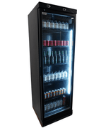 Réfrigérateur 1 porte en verre 382 L noir sans canopy — Combisteel 7464.0094