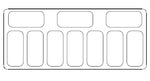 Vitrine à creme glacée curacao 10x5 L — Combisteel 7472.0105