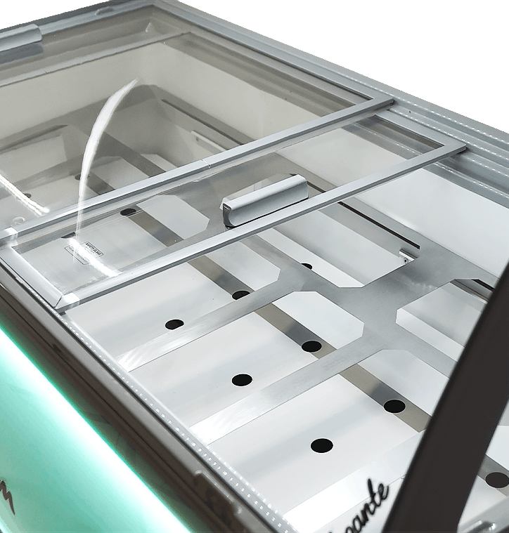 Vitrine à creme glacée curacao 10x5 L — Combisteel 7472.0105