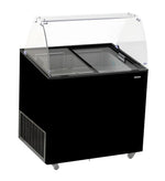 Vitrine à creme glacée corsica noir 6x5 L — Combisteel 7472.0124