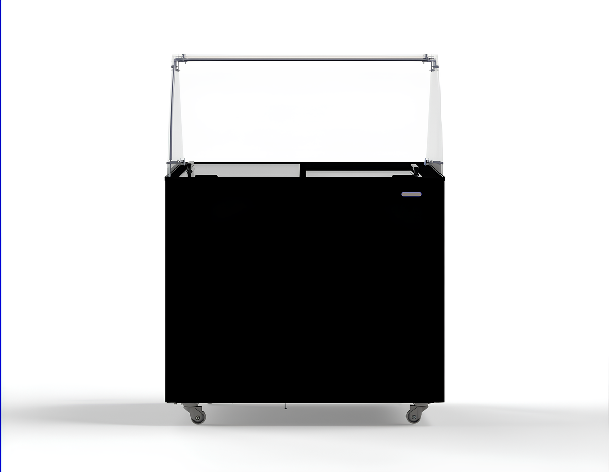 Vitrine à creme glacée corsica noir 6x5 L — Combisteel 7472.0124