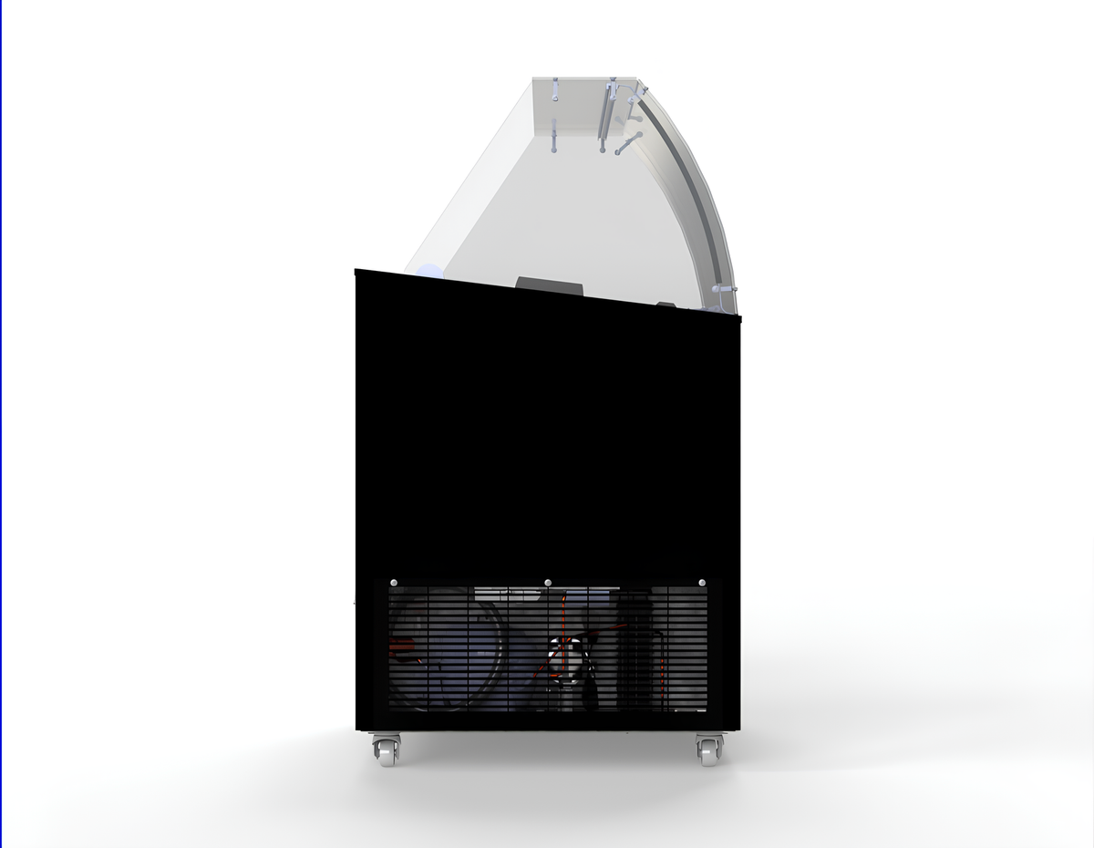 Vitrine à creme glacée corsica noir 6x5 L — Combisteel 7472.0124