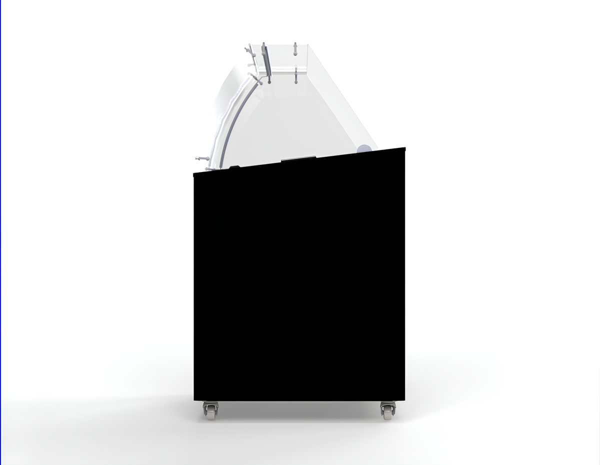 Vitrine à creme glacée corsica noir 6x5 L — Combisteel 7472.0124