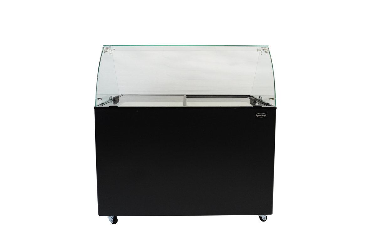 Vitrine à creme glacée java noir 8x5 L — Combisteel 7472.0129