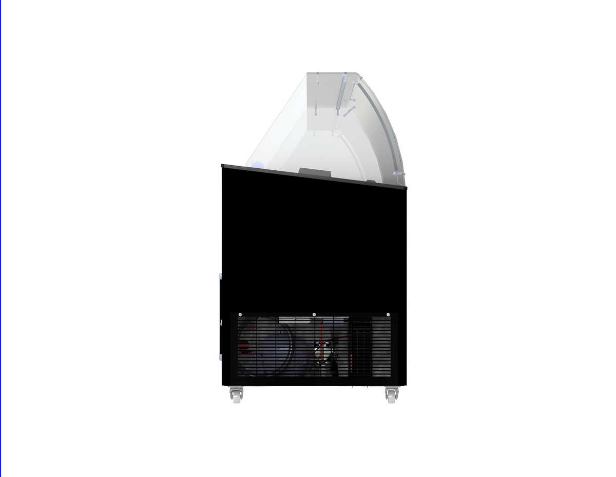 Vitrine à creme glacée tenerife noir 10x5 L — Combisteel 7472.0134