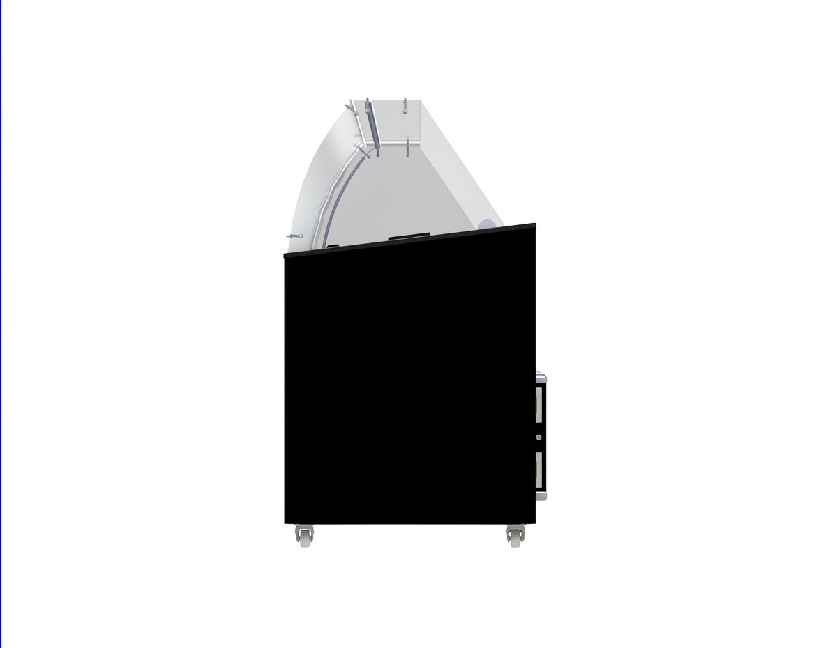Vitrine à creme glacée tenerife noir 10x5 L — Combisteel 7472.0134