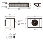 Unité réfroidissement split type négatif 9.41-18.52 m3 — Combisteel 7480.0055
