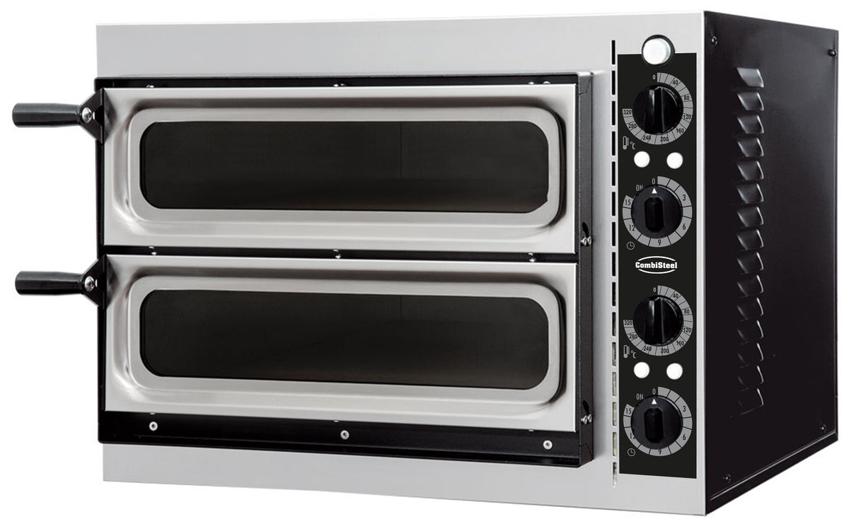 Four à pizza double fenêtre 2 x 1 — Combisteel 7485.0125