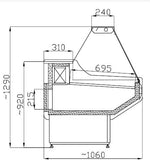 Vitrine réfrigérée owen 2.0 — Combisteel 7486.0025
