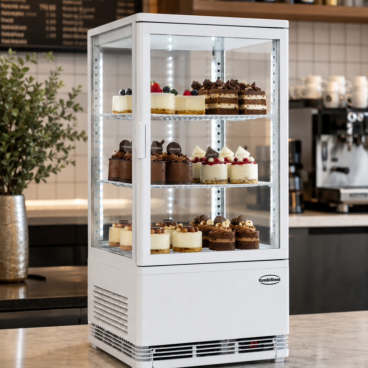 Vitrine réfrigératée 68 L blanc — Combisteel 7487.0165