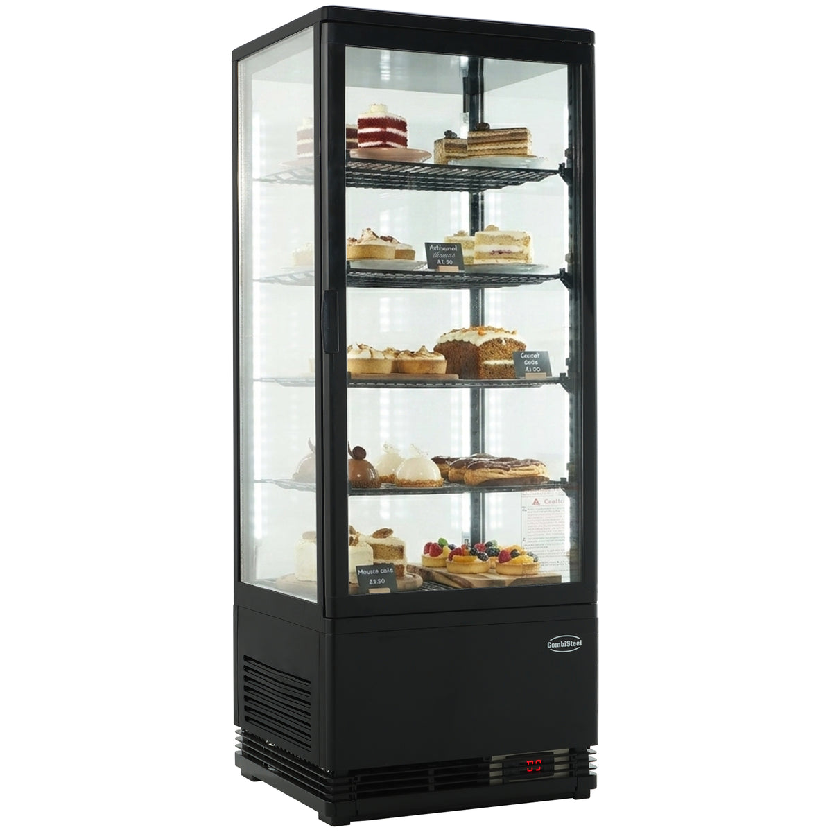 Vitrine réfrigératée 98 L noir — Combisteel 7487.0180
