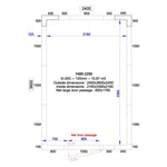 CHAMBRE FROIDE POSITIVE/NEGATIVE 2400x3600x2400 - 120 MM