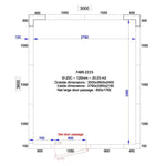 CHAMBRE FROIDE POSITIVE/NEGATIVE 3000x3600x2400 - 120 MM