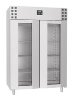Réfrigérateur en acier inox porte en verre mono block 1400 L — Combisteel 7489.5025