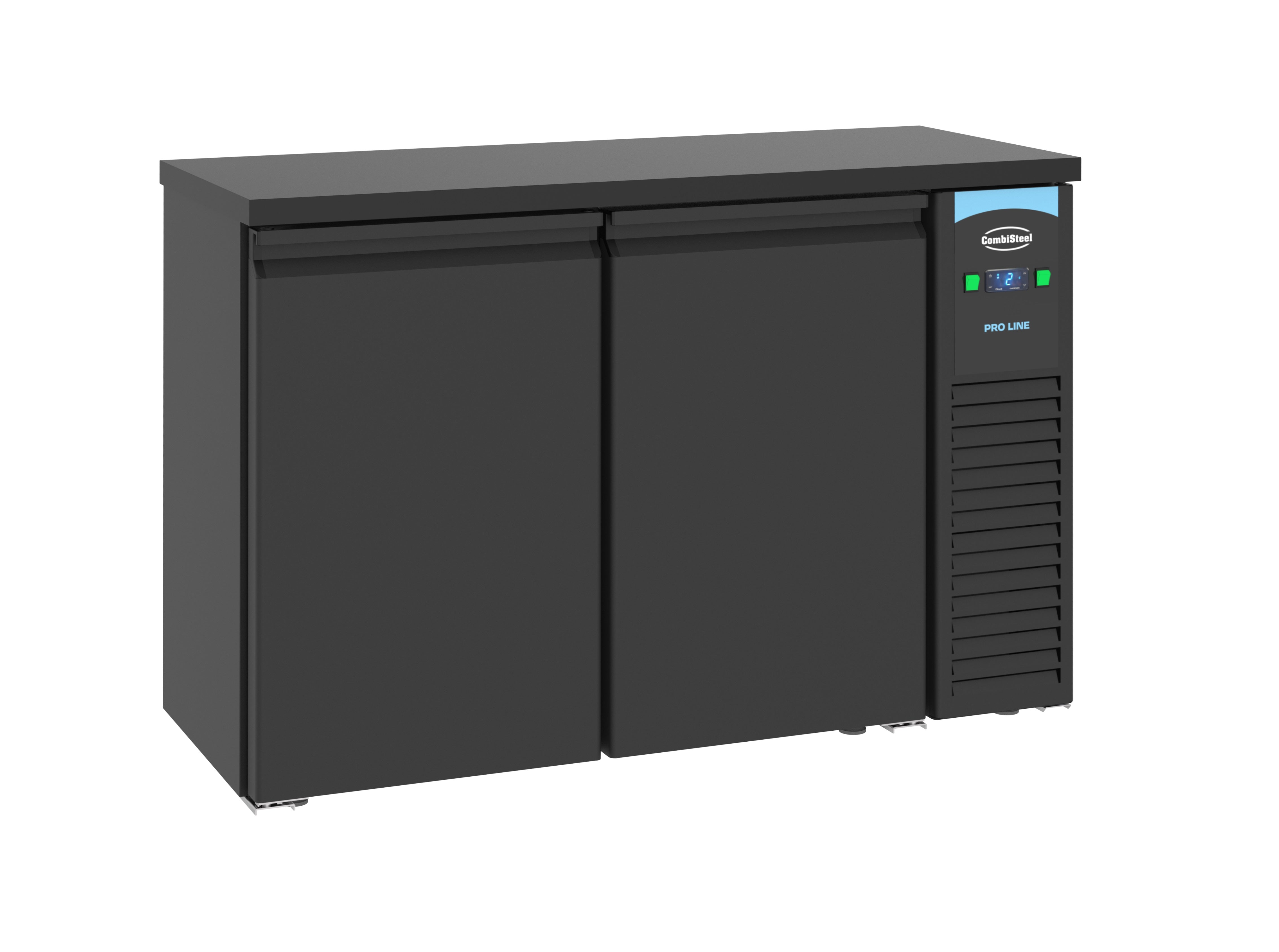 Arrière bar réfrigérée noir 2 portes — Combisteel 7489.5270
