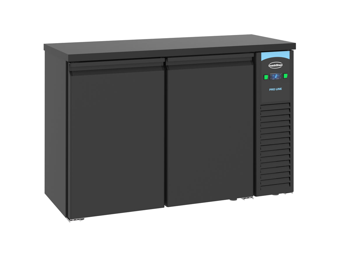 Arrière bar réfrigérée noir 2 portes — Combisteel 7489.5270