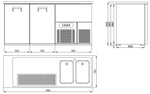 Refroidisseur de bière 2 portes 2r — Combisteel 7489.5320