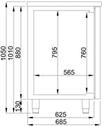 Refroidisseur de bière 2 portes 2 L — Combisteel 7489.5325