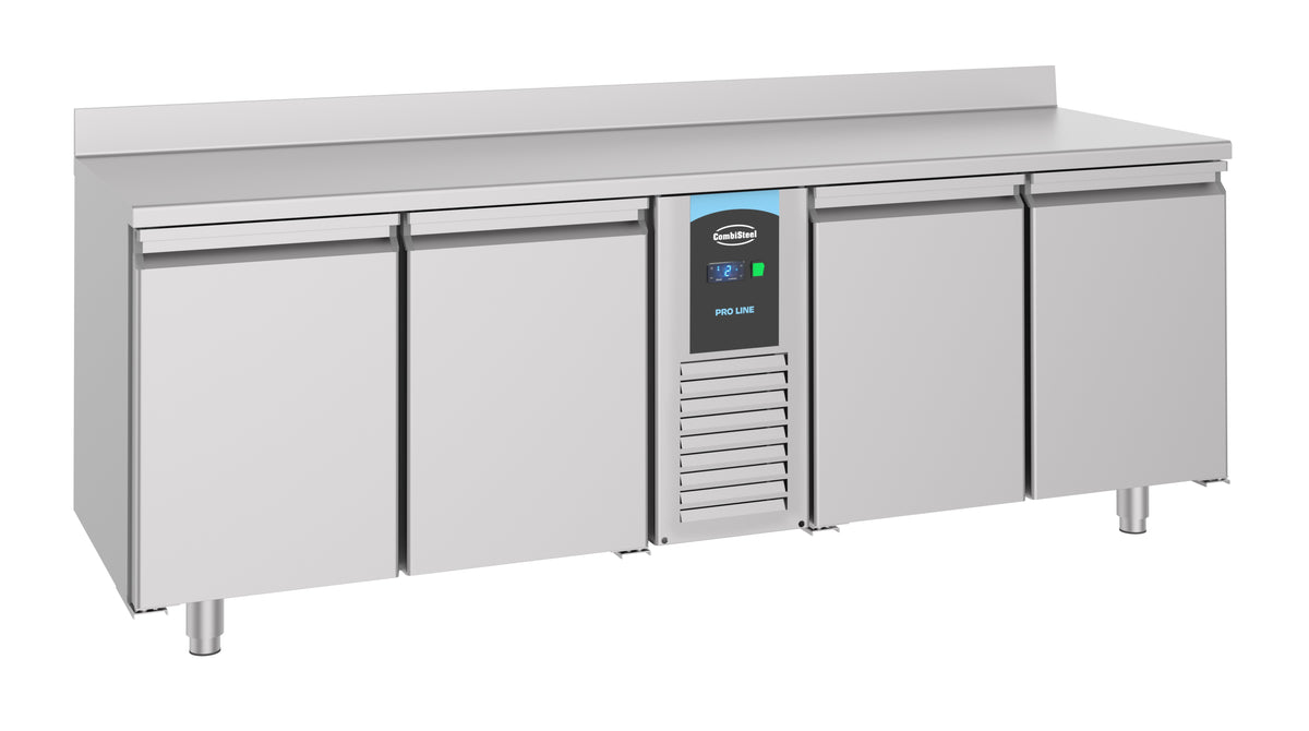 700 table réfrigérée bord relevé 4 portes monoblock Energy Line — Combisteel 7489.5410