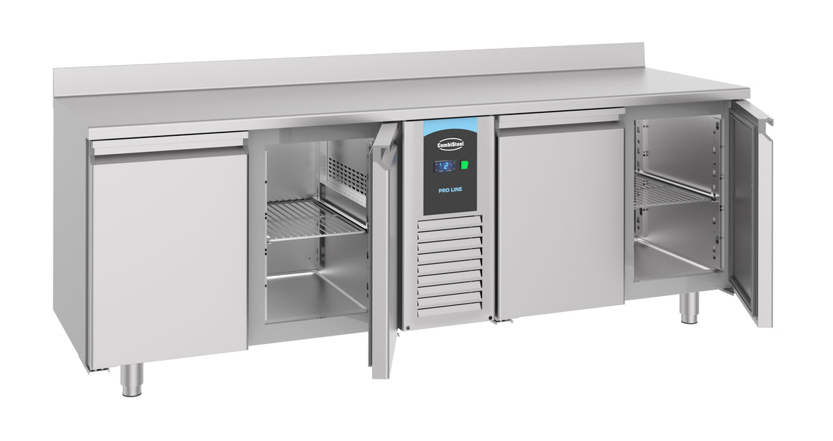 700 table réfrigérée bord relevé 4 portes monoblock Energy Line — Combisteel 7489.5410