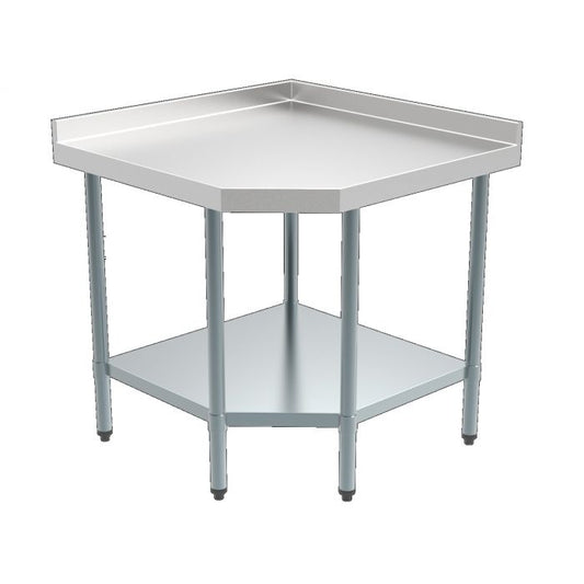 700x900x900 Table de travail angulaire - Poste en inox