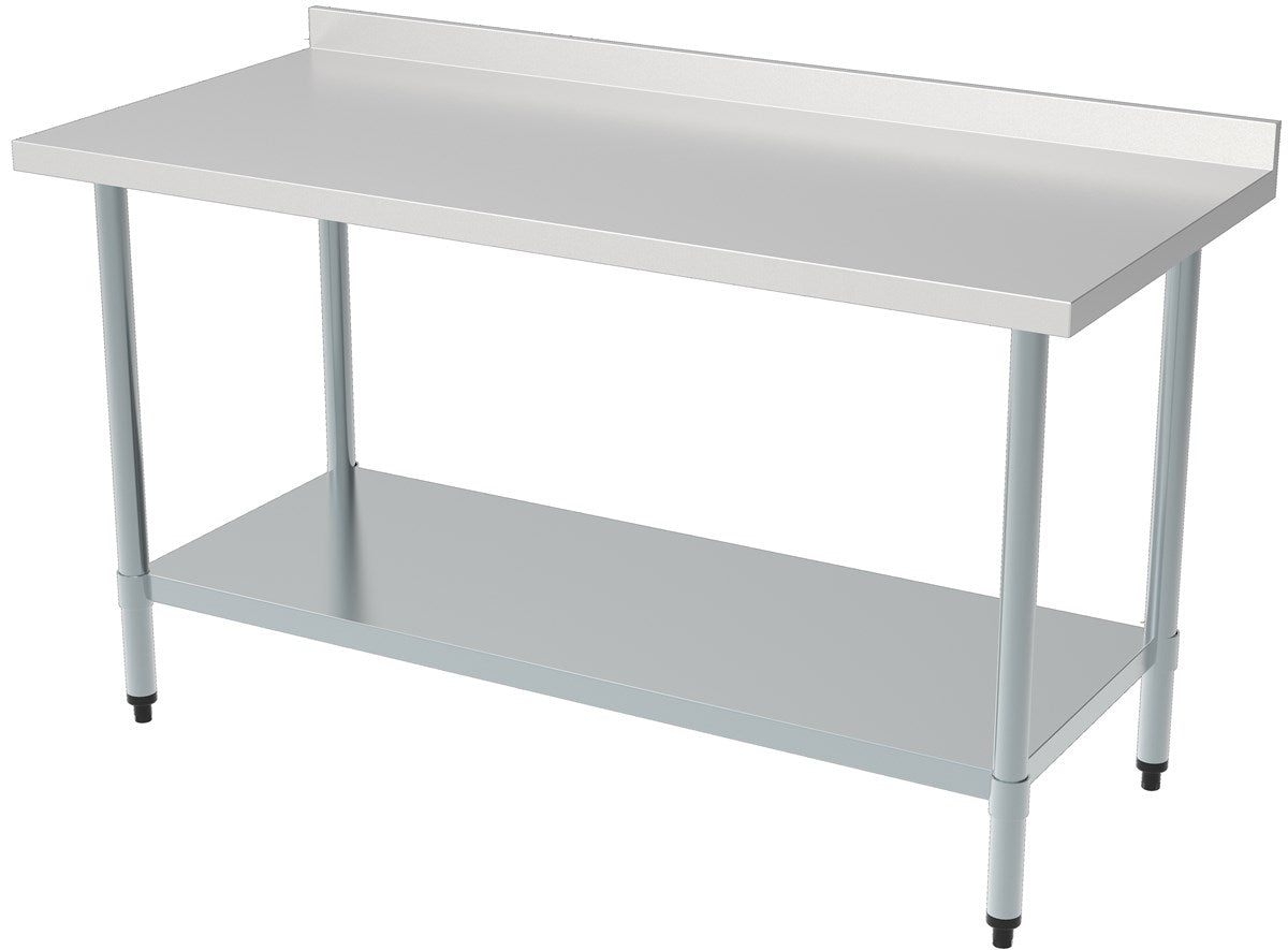700 plan de travail étagère bord relevé démontable 1800 — Combisteel 7490.0085