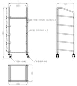 Trolley pour paniers de lavage 500x500 — Combisteel 7490.0270