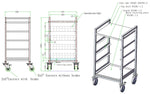 Trolley pour paniers de lavage 500x500 — Combisteel 7490.0272