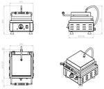 Appareil à gaufre — Combisteel 7491.0050