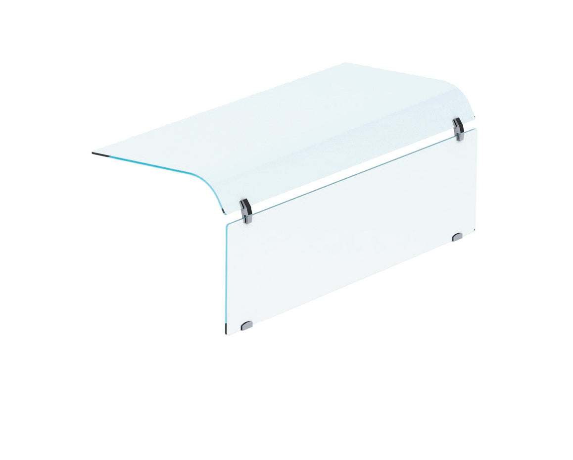 Vitre courbee fermee 1-cote 4/1 — Combisteel 7495.0550