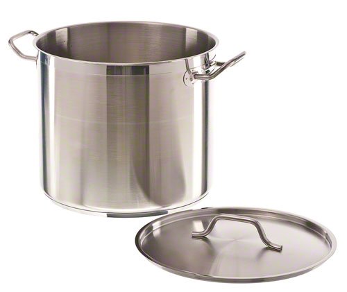 Casserole en acier inoxydable + couvercle ø20 4 L — Combisteel 7501.0040