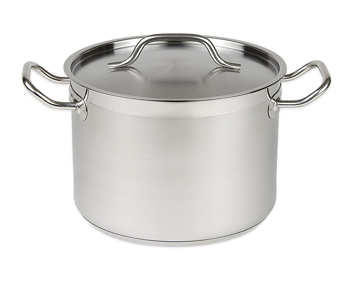 Casserole en acier inoxydable + couvercle ø28 10 L — Combisteel 7501.0050