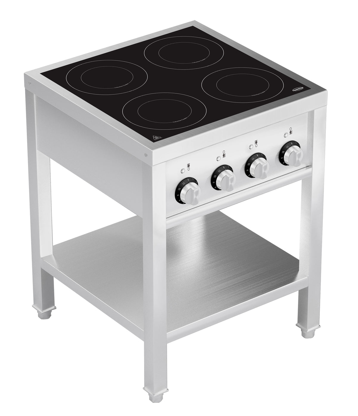 Cuisinière à induction 4 zones avec essous ouvert — Combisteel 7505.0035