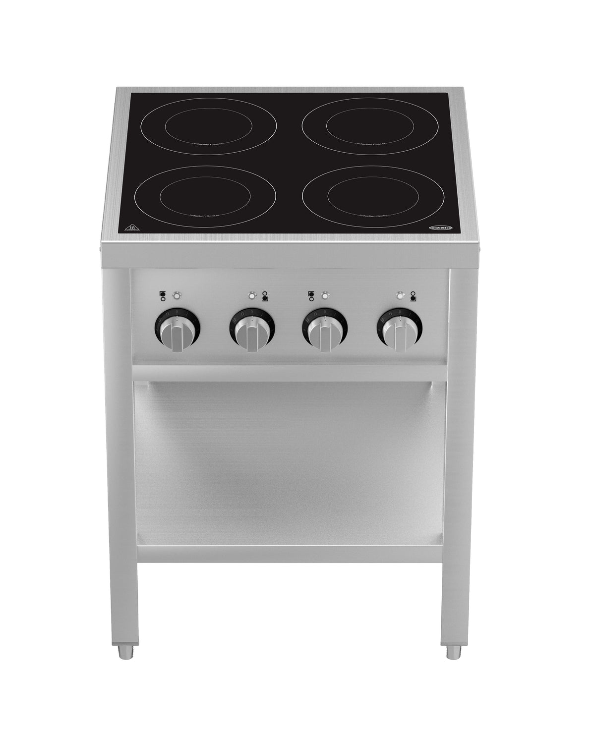 Cuisinière à induction 4 zones avec essous ouvert — Combisteel 7505.0035