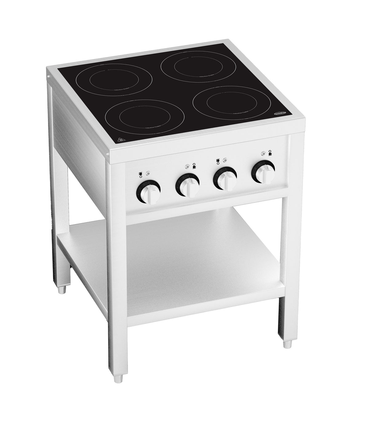 Cuisinière à induction 4 zones avec essous ouvert — Combisteel 7505.0035