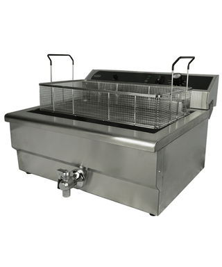 FRITEUSE POSABLE ÉLECTRIQUE 25L - AVEC ROBINET DE VIDANGE 7518.0210